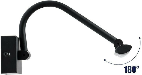 GloboStar Mira Modern Leuchte Badezimmer mit Integrierter LED und Neutralweißes Licht Schwarz 60x13cm