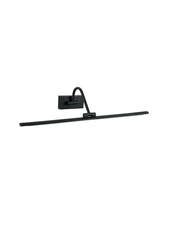GloboStar Mira Modern Lamp Bathroom with Integrated LED and Natural White Light Black 60x13cm