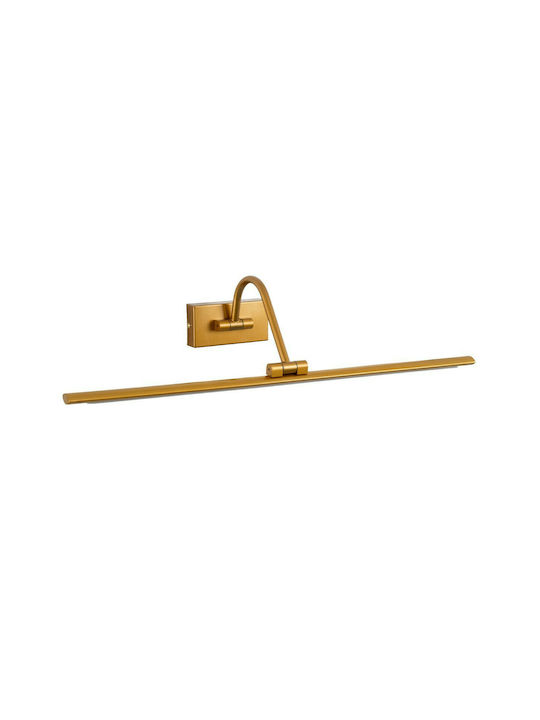 GloboStar Mira Modern Lamp Bathroom with Integrated LED and Natural White Light Copper 60x13cm