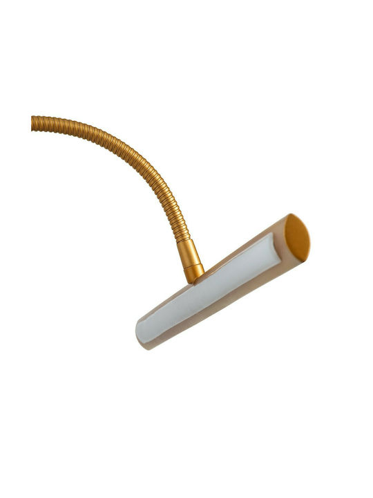 GloboStar Trois Modern Lamp Bathroom with Integrated LED and Natural White Light Copper 60x18cm