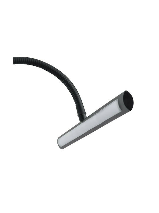 GloboStar Trois Modern Lamp Bathroom with Integrated LED and Natural White Light Black 60x18cm