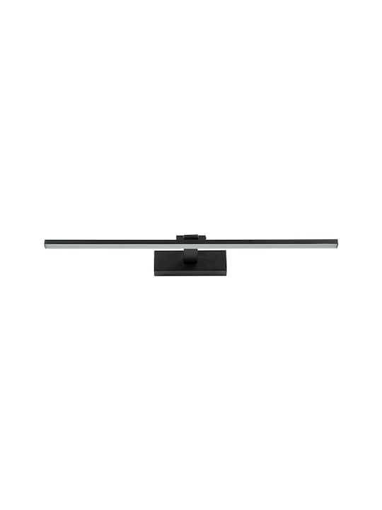 GloboStar Ellis Modern Lamp Bathroom with Integrated LED and Natural White Light Black 60x6cm