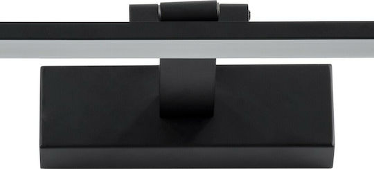 GloboStar Ellis Modern Lamp Bathroom with Integrated LED and Natural White Light Black 60x6cm