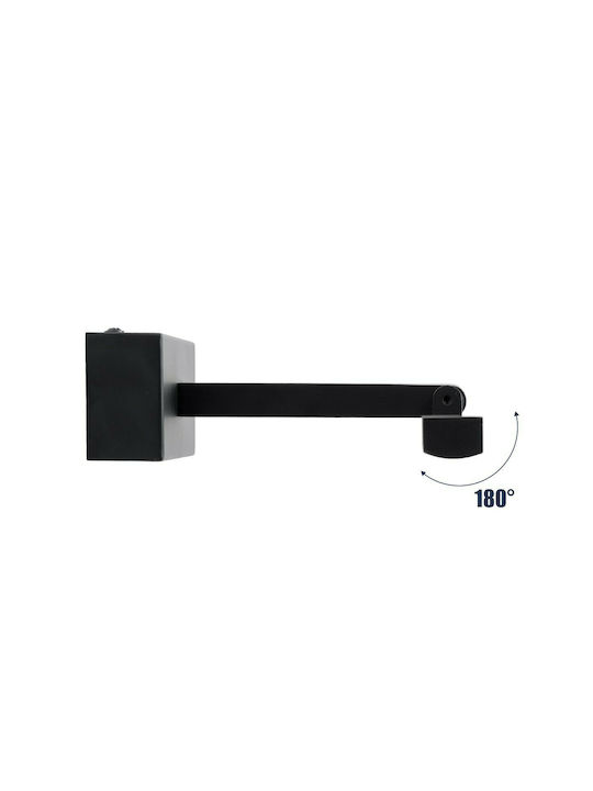 GloboStar Ellis Modern Lamp Bathroom with Integrated LED and Natural White Light Black 60x6cm