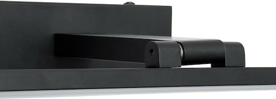 GloboStar Ellis Modern Lamp Bathroom with Integrated LED and Natural White Light Black 60x6cm