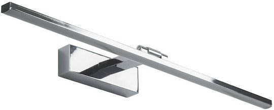 GloboStar Ellis Modern Leuchte Badezimmer mit Integrierter LED und Neutralweißes Licht Silber 60x6cm