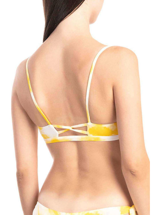 Karl Lagerfeld Bikini Triunghi Tie&Dye Yellow