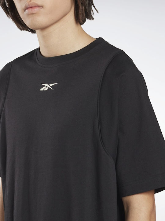 Reebok MYT Graphic Men's Athletic T-shirt Short Sleeve Black