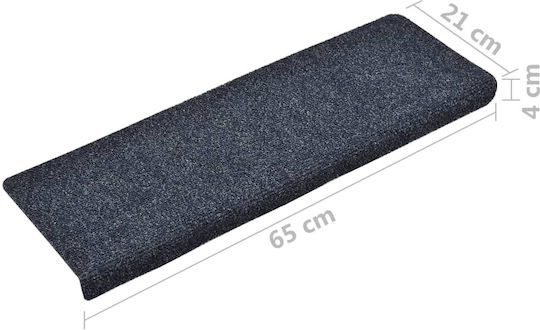 vidaXL Treppenstufenmatten Anthracite 65cm 149732 5Stück