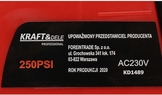 Kraft & Dele Car Tire Pump KD-1489 200PSI with Cable 12V