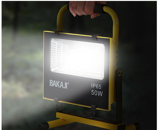 Bakaji Προβολέας Εργασίας Μπαταρίας LED IP65 με Φωτεινότητα έως 504lm