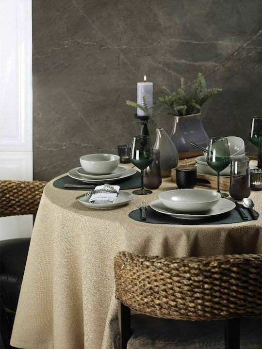 Max Home Soho / Mood Πιάτο Γλυκού από Πορσελάνη Πράσινο με Διάμετρο 22cm