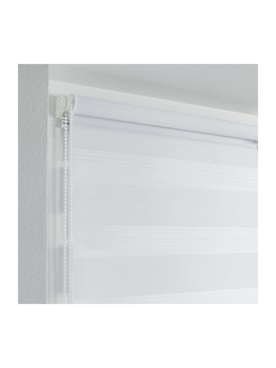 Roller Blinds L-C DayNight Partial Blackout Double Blanc W90xH180cm 1950024