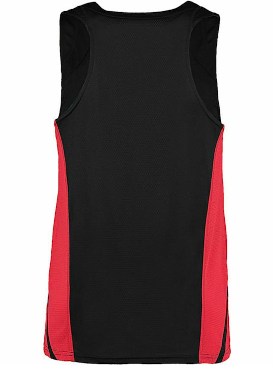 Kustom Kit Cooltex® Men's Sleeveless Promotional Blouse Black/Red