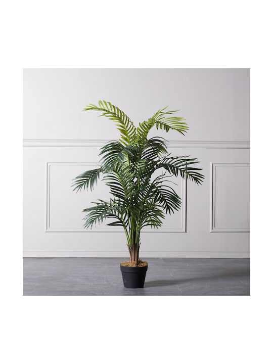 Supergreens Artificial Plant in Pot Areca Palm Green 120cm 1pcs