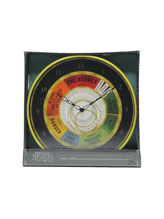 Pyramid International Wizarding World Emergency Fantastic Wall Clock Plastic Multicolour Ø25cm