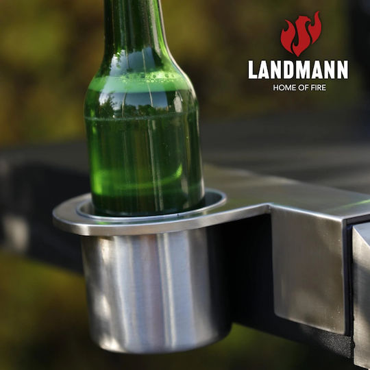Landmann Accesorii pentru Grătare Suport magnetic pentru sticle din oțel inoxidabil