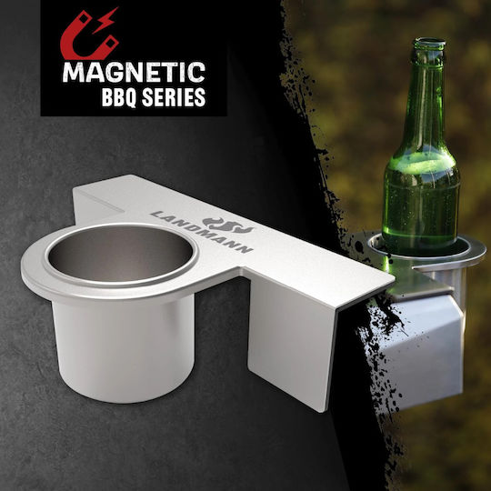 Landmann Accesorii pentru Grătare Suport magnetic pentru sticle din oțel inoxidabil