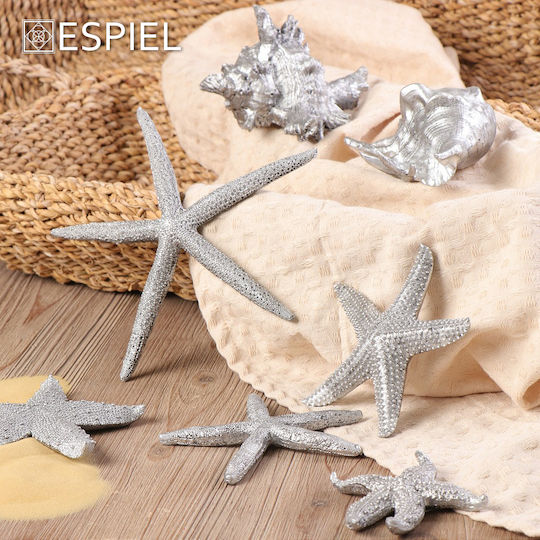 Espiel Διακοσμητικό Κοχύλι Πολυρητίνης Ασημί 15x7.5x4.5cm Espiel Διακοσμητικό Κοχύλι Πολυρητίνης Ασημί 15x7.5x4.5cm