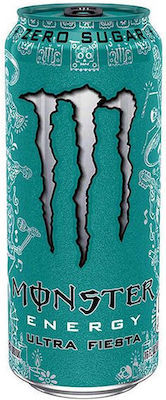 Monster Ultra Fiesta Κουτί Energy Drink με Ανθρακικό Χωρίς Ζάχαρη 500ml