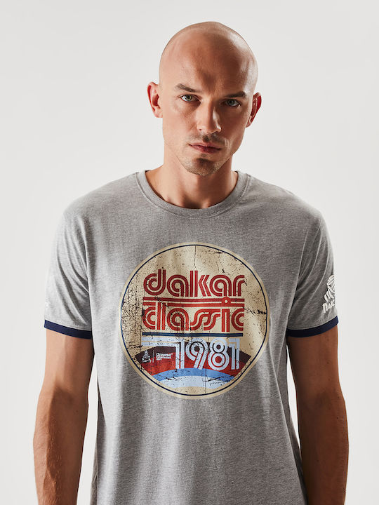 Dakar T-shirt με Τύπωμα DKR CL 0122 - Grey Melange