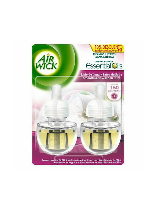 Airwick Set Refills for Plug-in Devices Essential Oils with Fragrance Lily of the Moon 2pcs 19ml