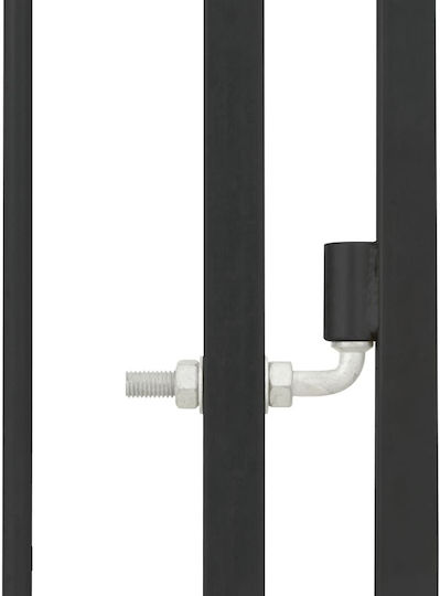 vidaXL Metallic Dog Park 150x120x120cm Black