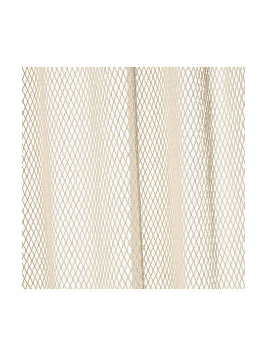 Calma House Curtain with Tab Top Xarxa Ecru 140x280cm