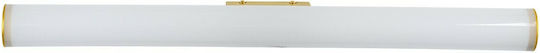 GloboStar Mabel Modern Lamp Bathroom with Integrated LED and Natural White Light Gold 10x5cm