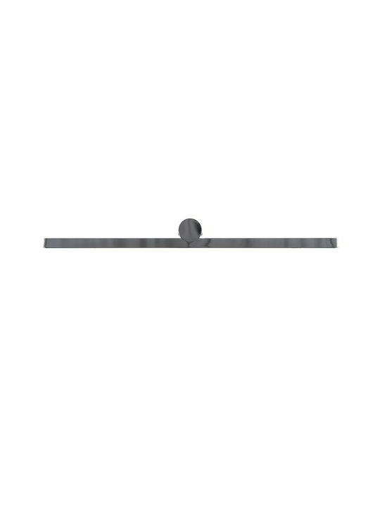 GloboStar Rosa Modern Lamp Bathroom with Integrated LED and Natural White Light Silver 15x7cm