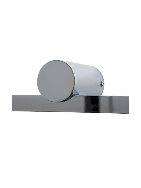 GloboStar Rosa Modern Lamp Bathroom with Integrated LED and Natural White Light Silver 15x7cm
