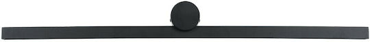 GloboStar Rosa Modern Lamp Bathroom with Integrated LED and Natural White Light Black 60x15x7cm