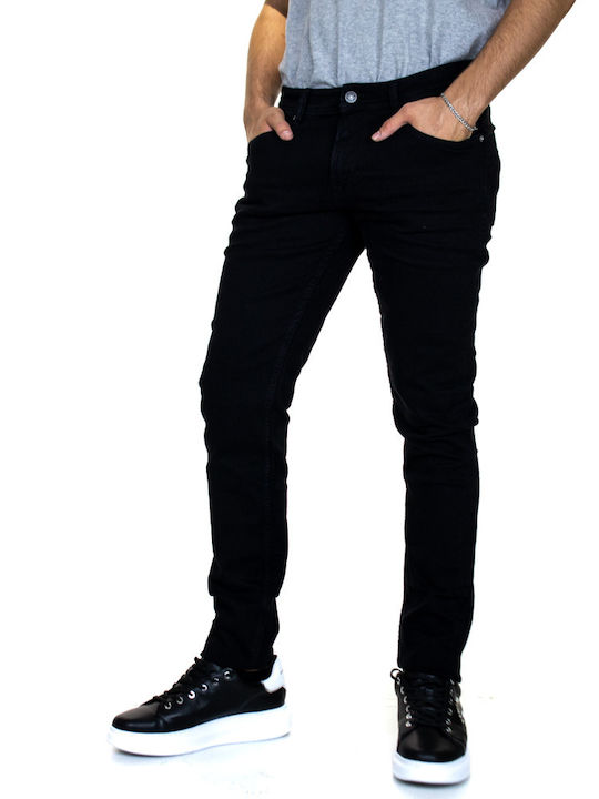 Piers Men's Jeans Pants with Slim Fit Black