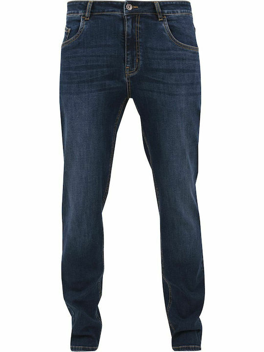 TB1437 Men's Jeans Pants Elastic with Loose Fit Navy Blue