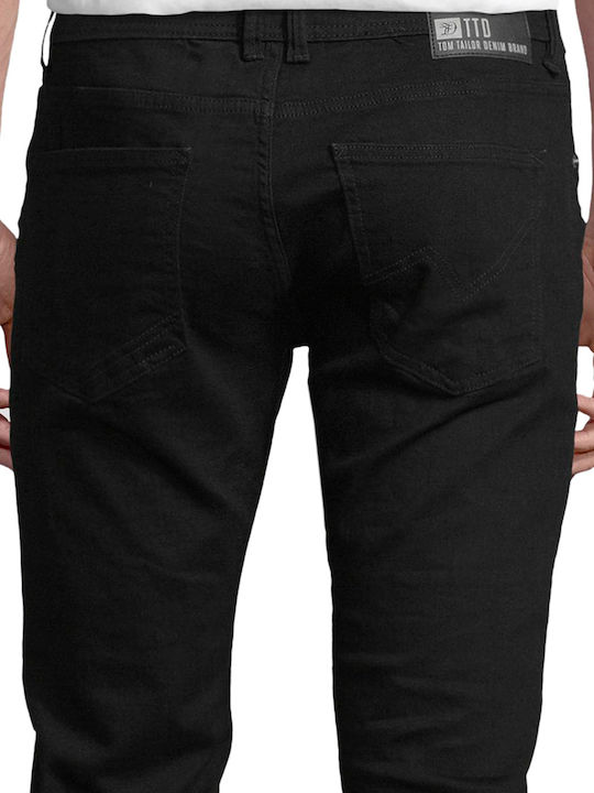 Piers Men's Jeans Pants with Slim Fit Black