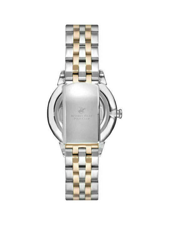 Beverly Hills Polo Club Diamonds Watch with Metal Bracelet