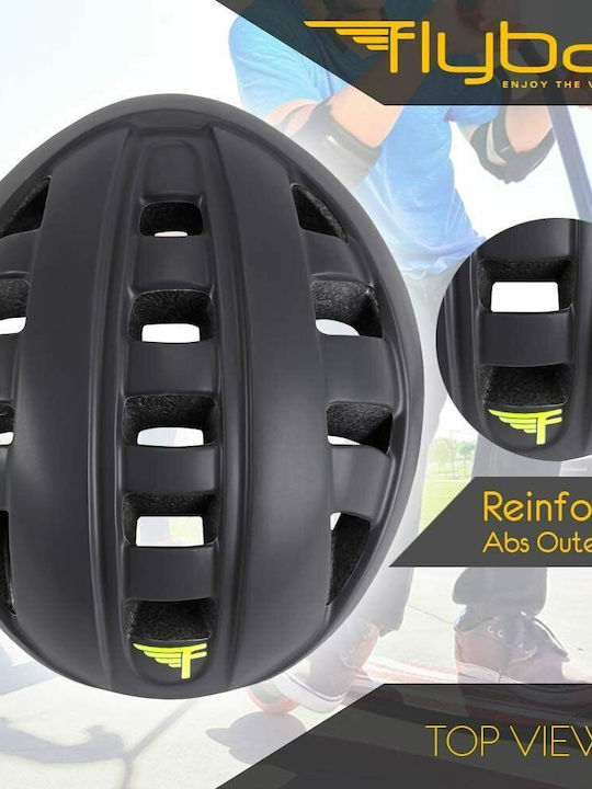 Flybar Junior Sports Helmet Παιδικό Κράνος για Rollers Μαύρο