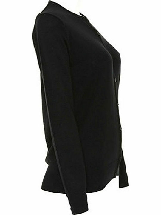 Kustom Kit Women's Long Sleeve Promotional Cardigan Black
