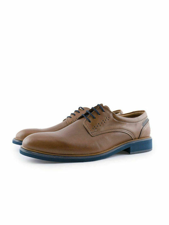 Antonio Shoes Δερμάτινα Ανδρικά Casual Παπούτσια Ταμπά/Μαύρα