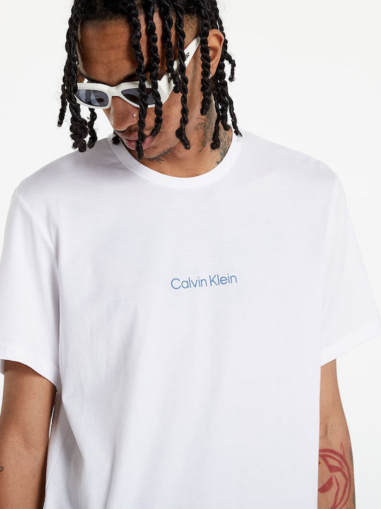 Calvin Klein Summer Men's Cotton Pyjama Blouse White
