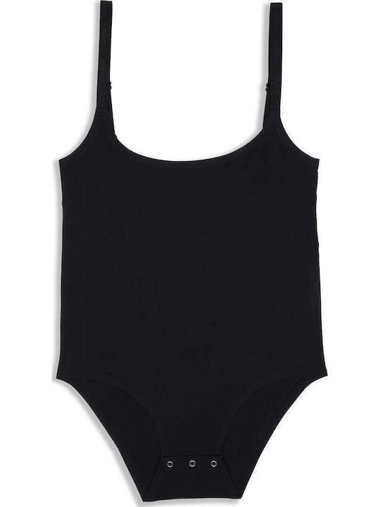Lingerie Spaghetti Strap Bodysuit Black