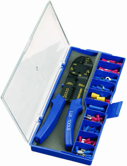 Lux Tools Πρέσα Ακροδεκτών Διατομής 0.5 - 6mm² με Απογυμνωτή (Μήκος 225mm)