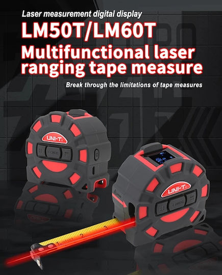 Uni-T Tape Measure with Auto-Rewind and Magnet 5m