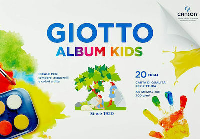 Giotto Drawing Pad Album Kids A4 20 Φύλλα A4 21x29.7cm 20 Sheets