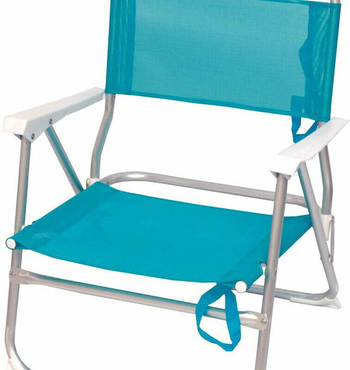 Velco Καρεκλάκι Παραλίας Αλουμινίου Τιρκουάζ 44x44x65εκ.