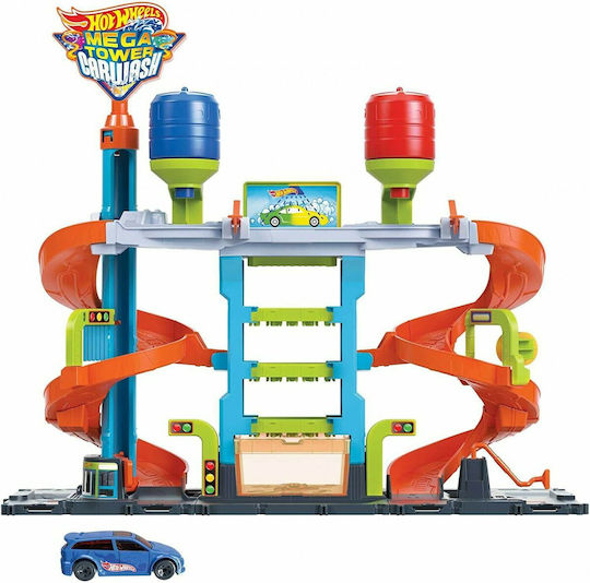 Hot Wheels Mega Chromokeravnon Car Wash Garage 1:64 for Ages 4+