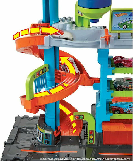 Hot Wheels Mega Chromokeravnon Car Wash Garage 1:64 for Ages 4+