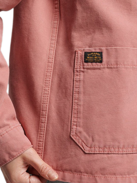 Vintage Chore Γυναικείο Ροζ Overshirt