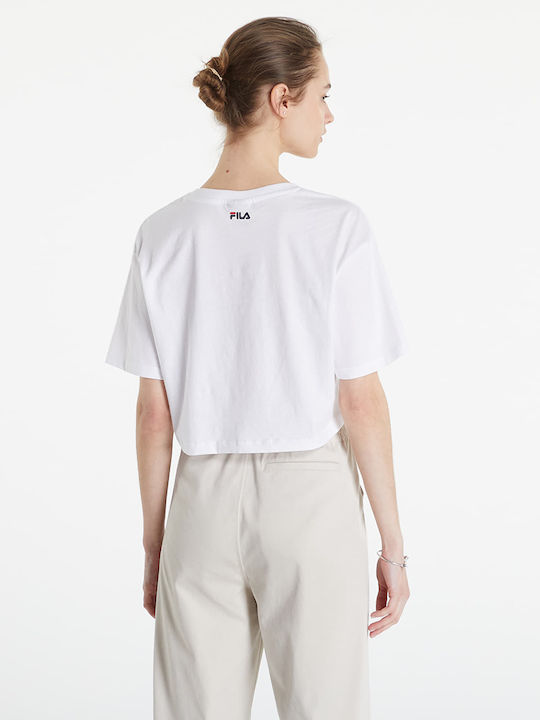 Fila Boituva Κοντομάνικο Crop Top Λευκό