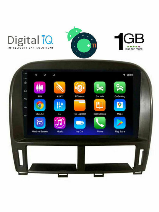Digital IQ Auto-Audiosystem für Jaguar XF Lexus E-Commerce-Website 2000 - 2006 (Bluetooth/USB/AUX/WiFi/GPS/Apple-Carplay/Android-Auto) mit Touchscreen 9"
